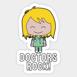 Doctors Rock! Sticker